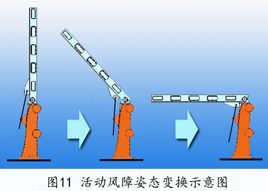 图13蜗轮蜗杆自锁驱动的活动风障